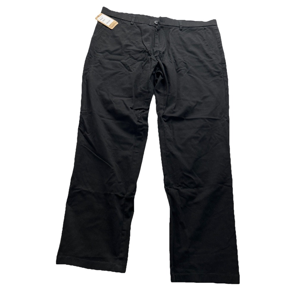 Plaid & Plain mens Dress Pants 38x30 8801 Black Slim Fit